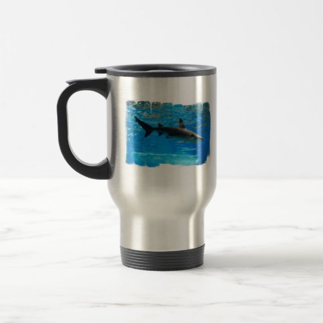 Tasse de voyage de requin de natation (Gauche)