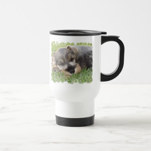 Tasse de voyage de Schnauzer de sommeiller (Droite)