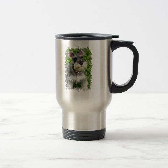 Tasse de voyage de Schnauzer miniature (Droit)