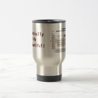 Tasse de voyage de Tableau périodique