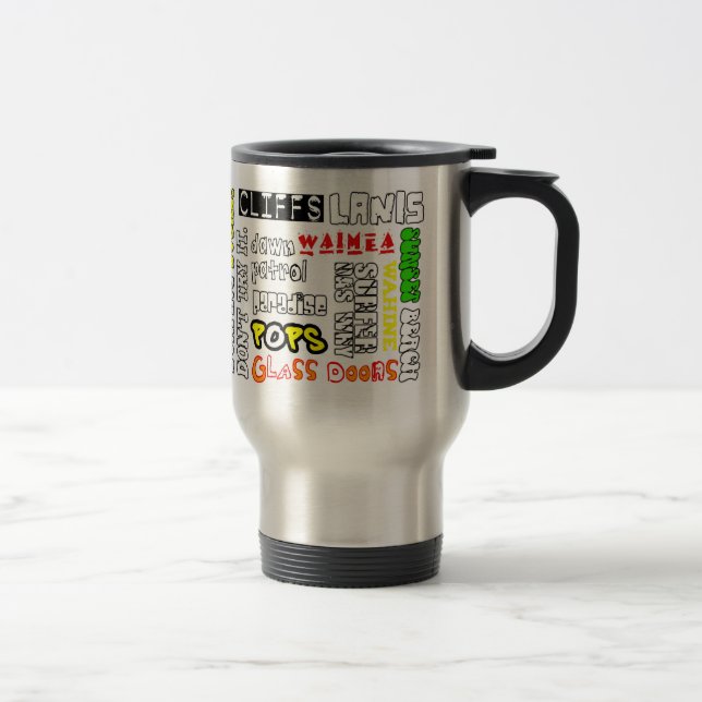 Tasse de voyage de taches de surf d'Hawaï (Droit)