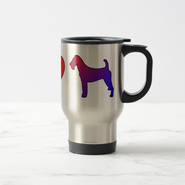 Tasse de voyage de terriers irlandais d'amour de (Droit)