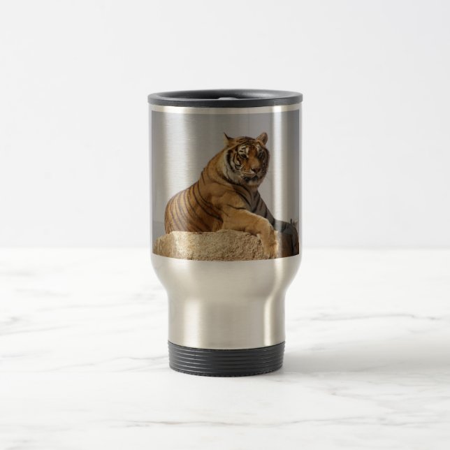 Tasse de voyage de tigre (Centre)