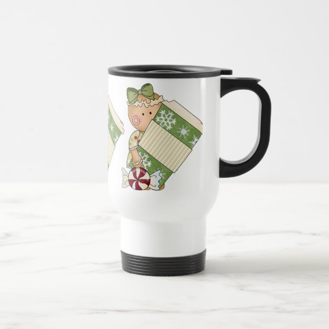 Tasse de voyage de vacances de pain d'épice de (Droite)
