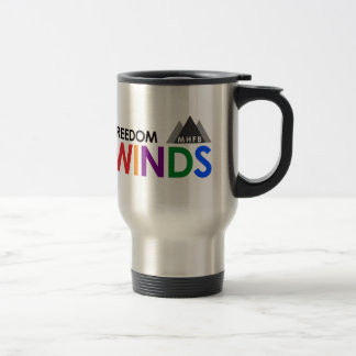 Tasse de voyage de vents de liberté