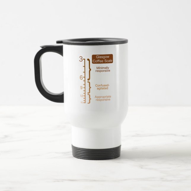 Tasse de voyage d'échelle de café de Glasgow (Gauche)