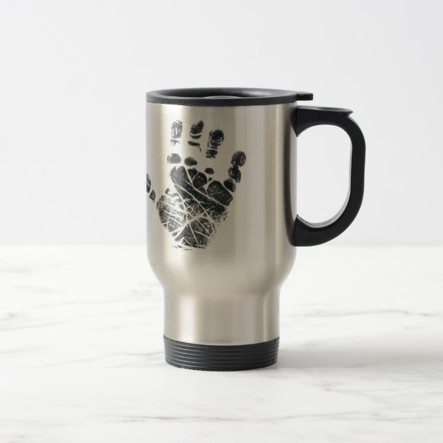 Tasse de voyage d'empreinte de main de bébé (Droit)