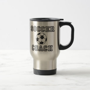 Tasse de voyage d'entraîneur du football