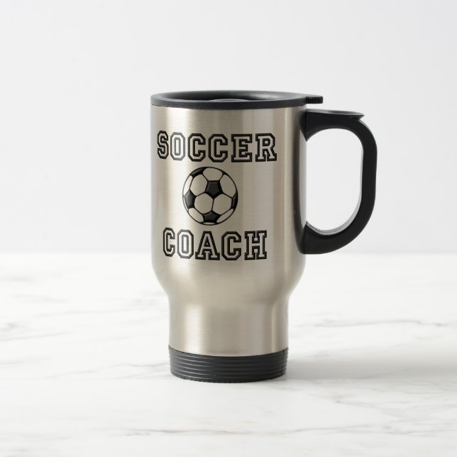 Tasse de voyage d'entraîneur du football (Droit)
