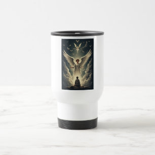 Tasse de voyage des Anges Célestes Glorieux
