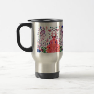 Tasse de voyage. dessins hippocampes