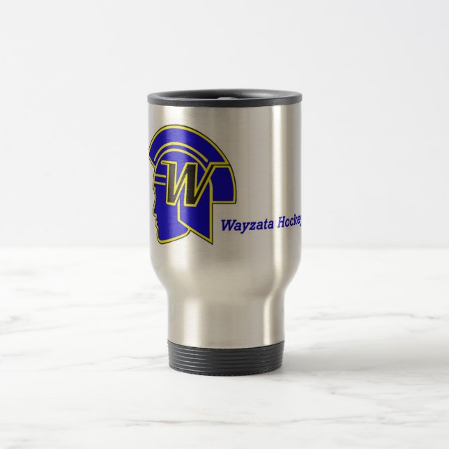 Tasse de voyage d'hockey de Wayzata - café (Centre)