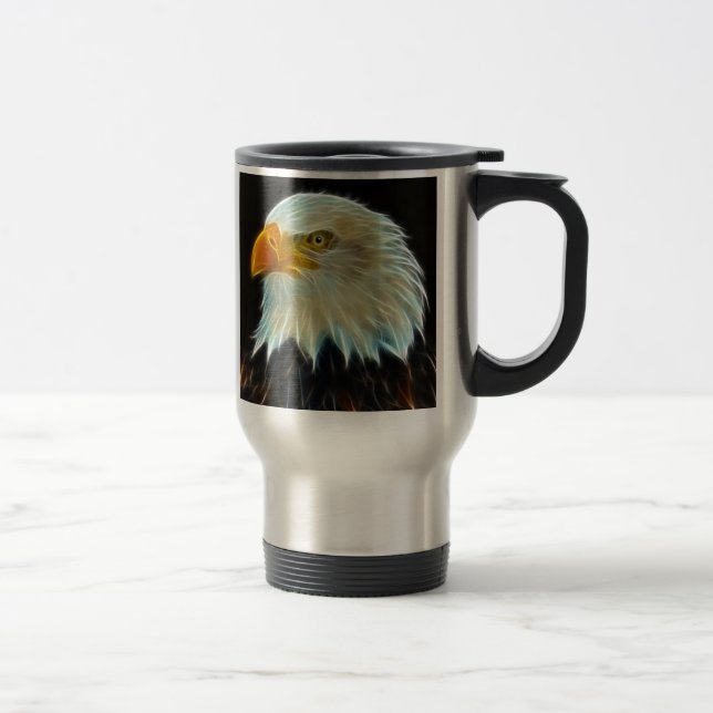 Tasse de voyage d'imaginaire d'Eagle chauve (Droit)