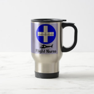 Tasse de voyage d'infirmière de vol