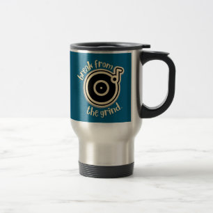 Tasse de voyage disque vinyle
