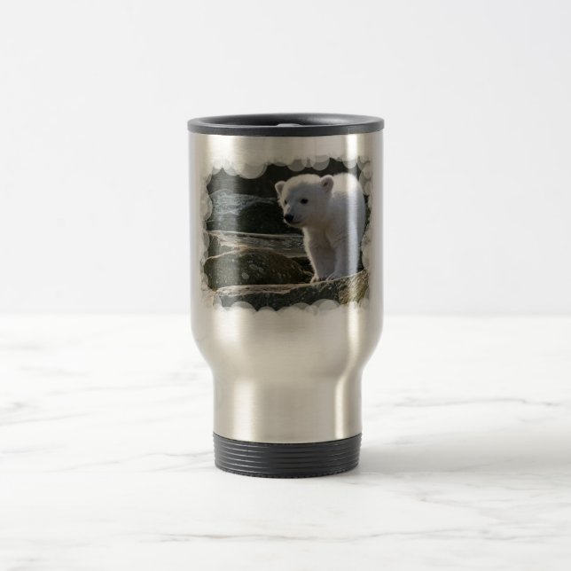 Tasse de voyage d'ours blanc de bébé (Centre)