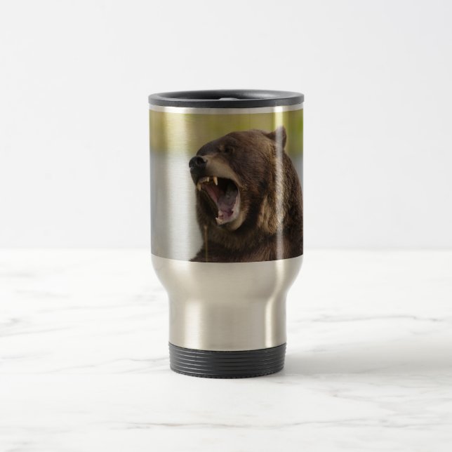 Tasse de voyage d'ours Brown de l'Alaska (Centre)