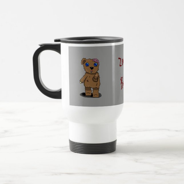 Tasse de voyage d'ours de zombi (Gauche)
