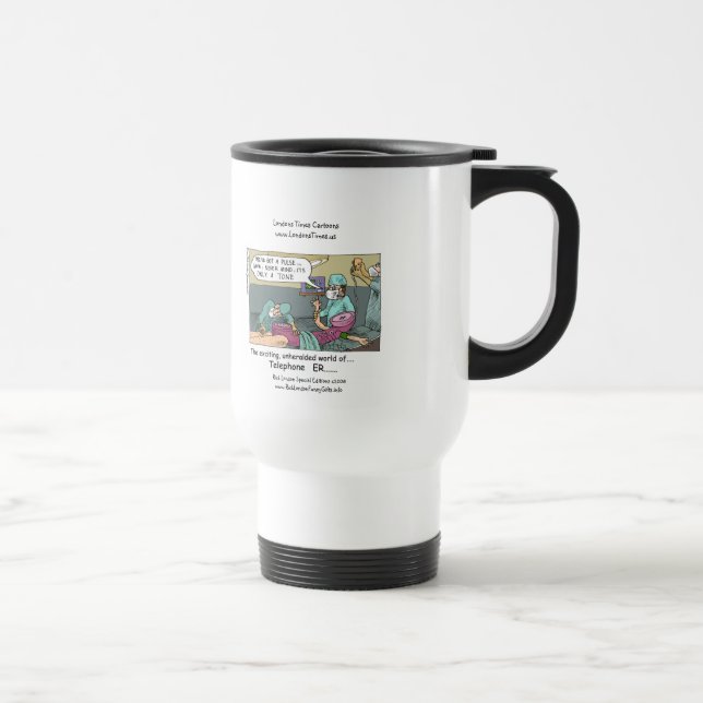 Tasse de Voyage Drôle de Code Téléphonique Bleu De (Droite)