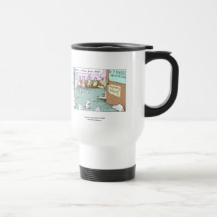 Tasse de voyage drôle de gynéco lapin