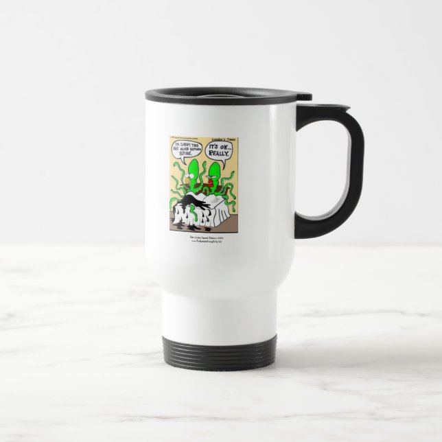 Tasse de Voyage Drôle Ejaculation Précoce Calamar (Droite)