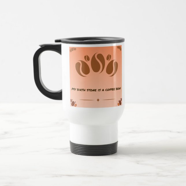 Tasse de voyage drôle pour amateur de café (Gauche)