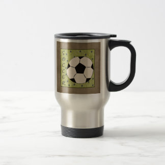 Tasse de voyage du football