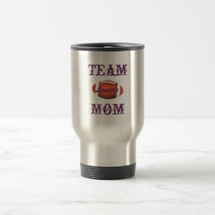 Tasse de voyage du football de Lancers de MAMAN