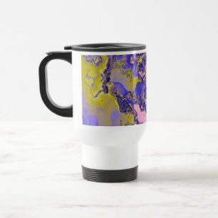 Tasse de voyage en marbre radioactif