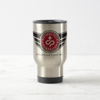 Tasse de voyage en métal avec le logo rouge de MCR