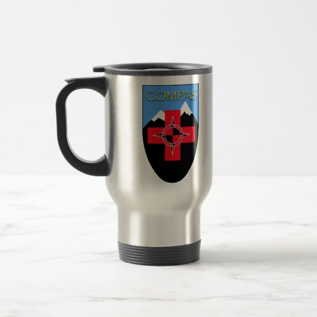 Tasse de voyage en métal de COMPAS (Gauche)