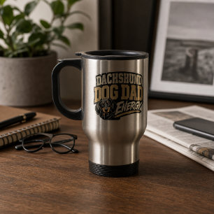 Tasse de voyage Énergie Papa Chien Teckel