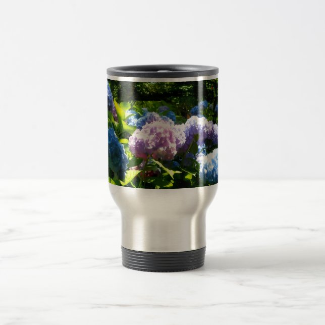 Tasse de voyage Fleur d'Hortensia (Centre)