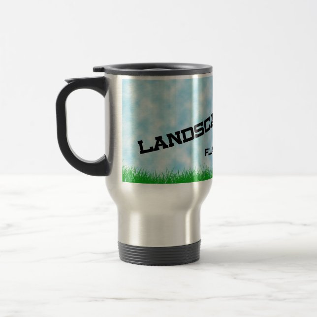 Tasse de voyage Fun Landscapers Plant it Deeper (Gauche)