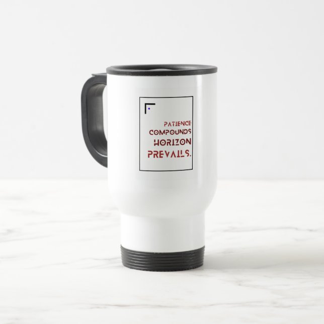 Tasse de voyage Horizon Prevails pour investisseur (Devant gauche)