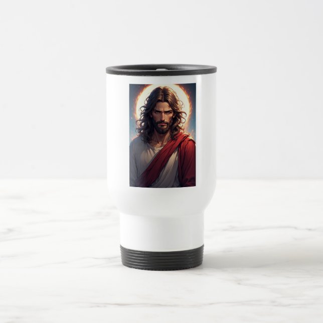 Tasse de voyage intense Jésus-Christ chrétien (Centre)