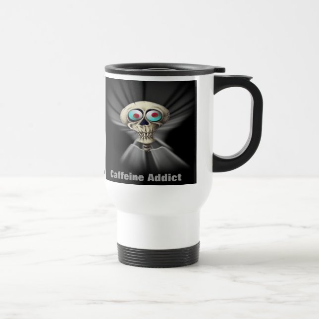 Tasse de voyage - intoxiqué de caféine (de câble (Droite)