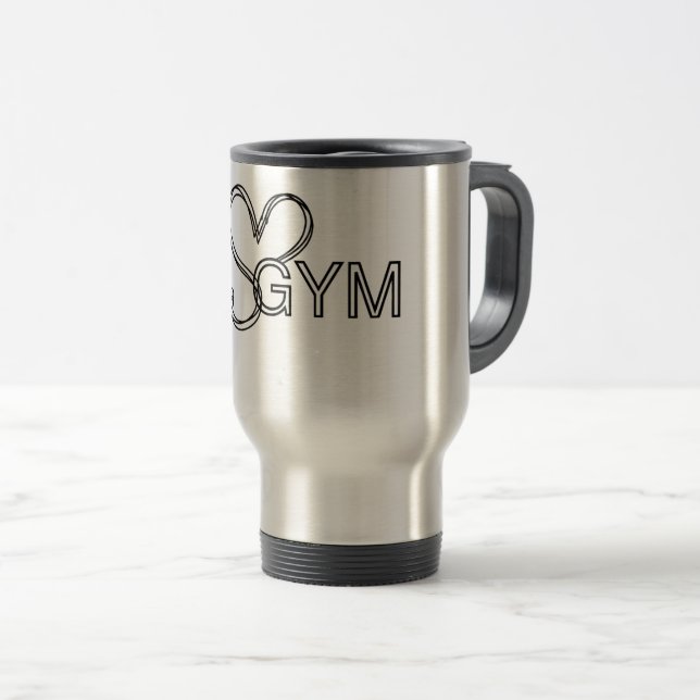 Tasse de voyage isolée Warrior Spirit (Devant droit)