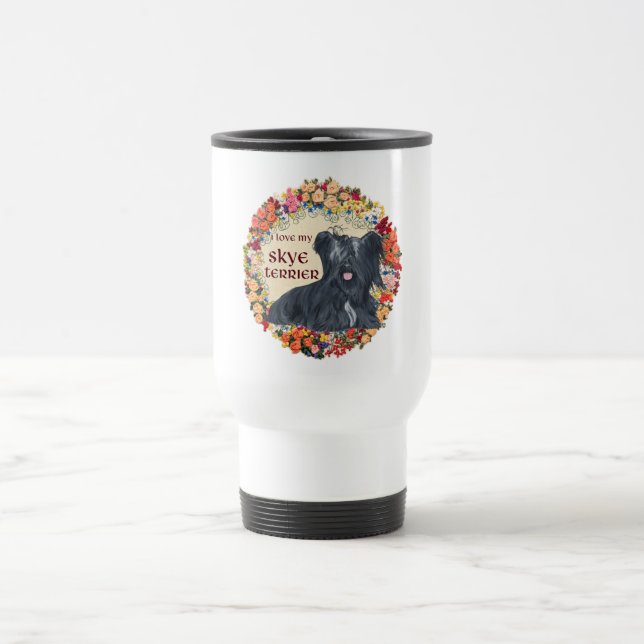 Tasse de voyage Je suis mon Skye Terrier (Centre)