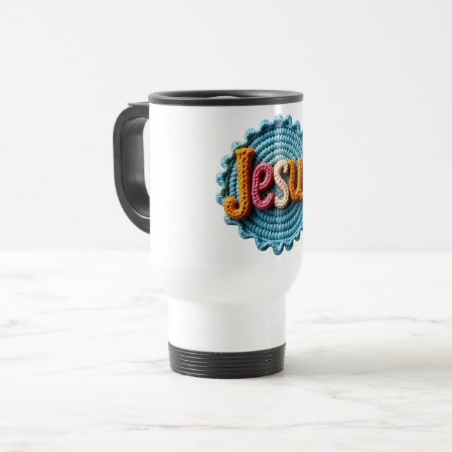 Tasse de Voyage Jésus 01 (Devant gauche)