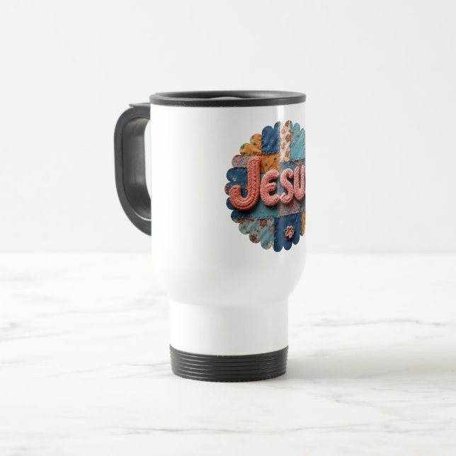 Tasse de Voyage Jésus 02 (Devant gauche)