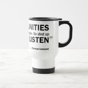 Tasse de voyage - les 'occasions ne frappent pas