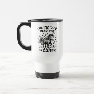 Tasse de voyage Licorne étincelante et chaotique H
