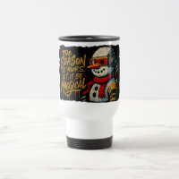 Tasse de voyage Magical Snow-Bro Funky Noël Écoute