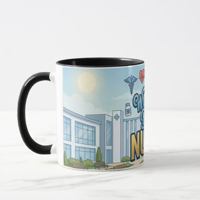 Tasse de voyage Meilleure infirmière du monde  (Gauche)