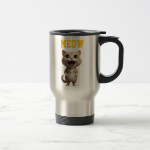 Tasse de voyage Meow Chat Mignon
