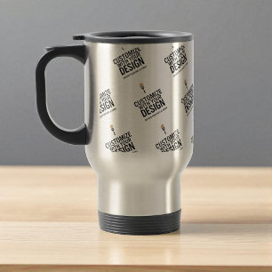 Tasse de voyage minimaliste personnalisée à la mar