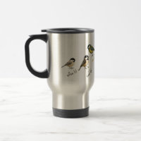Tasse de voyage Oiseau – Oiseaux de jardin aquarel