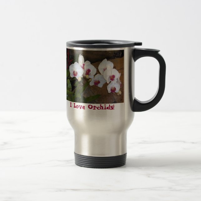 Tasse de voyage - orchidées d'amour d'I ! (Droit)