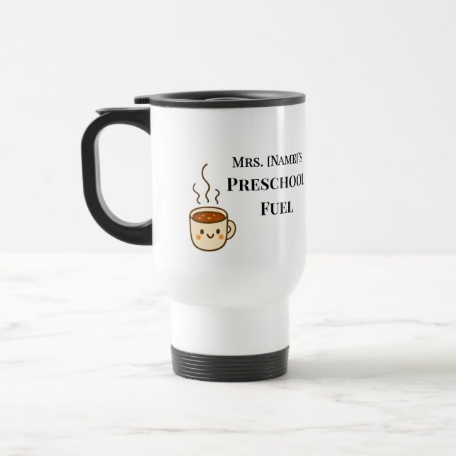 Tasse de voyage personnalisable pour enseignant de (Gauche)